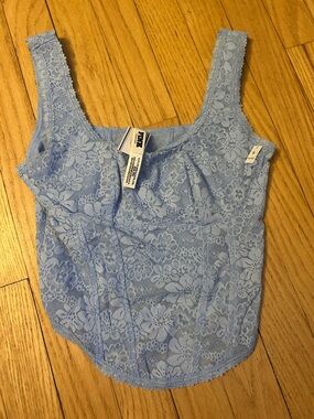 Victoria's Secret Light Blue Lace bralette Small